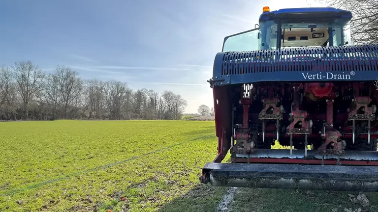 Verti-Draining Tractor